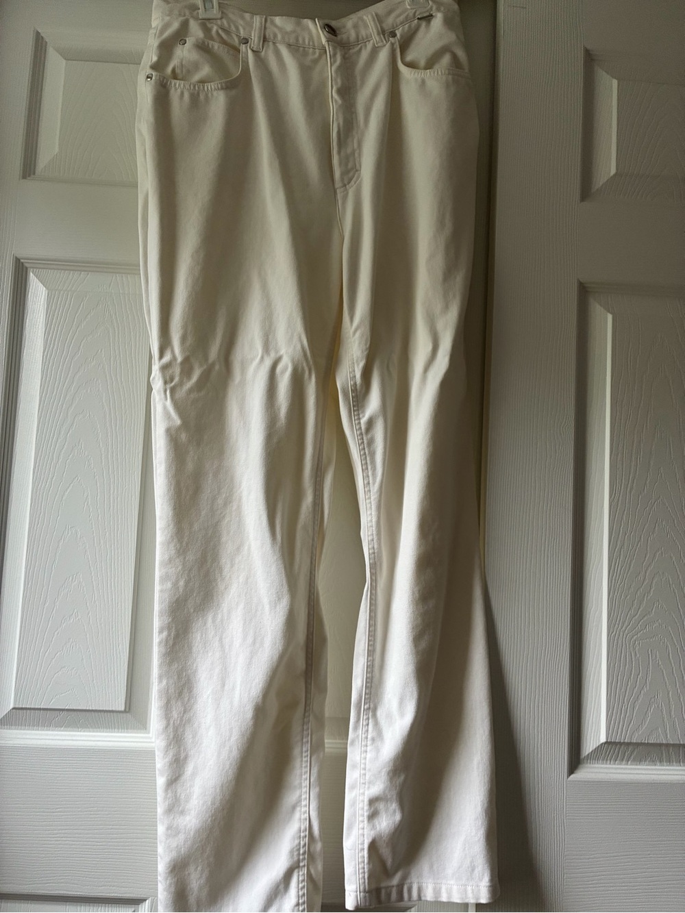 Escada Women's Cream Straight-Leg Chinos